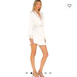 Lacademie ivory long sleeve dress